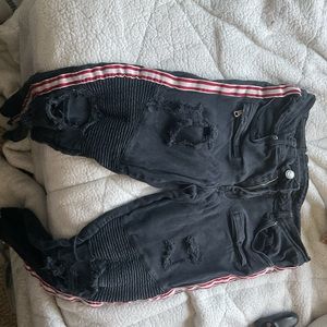 Super Dope Black Denim Skinny Jeans